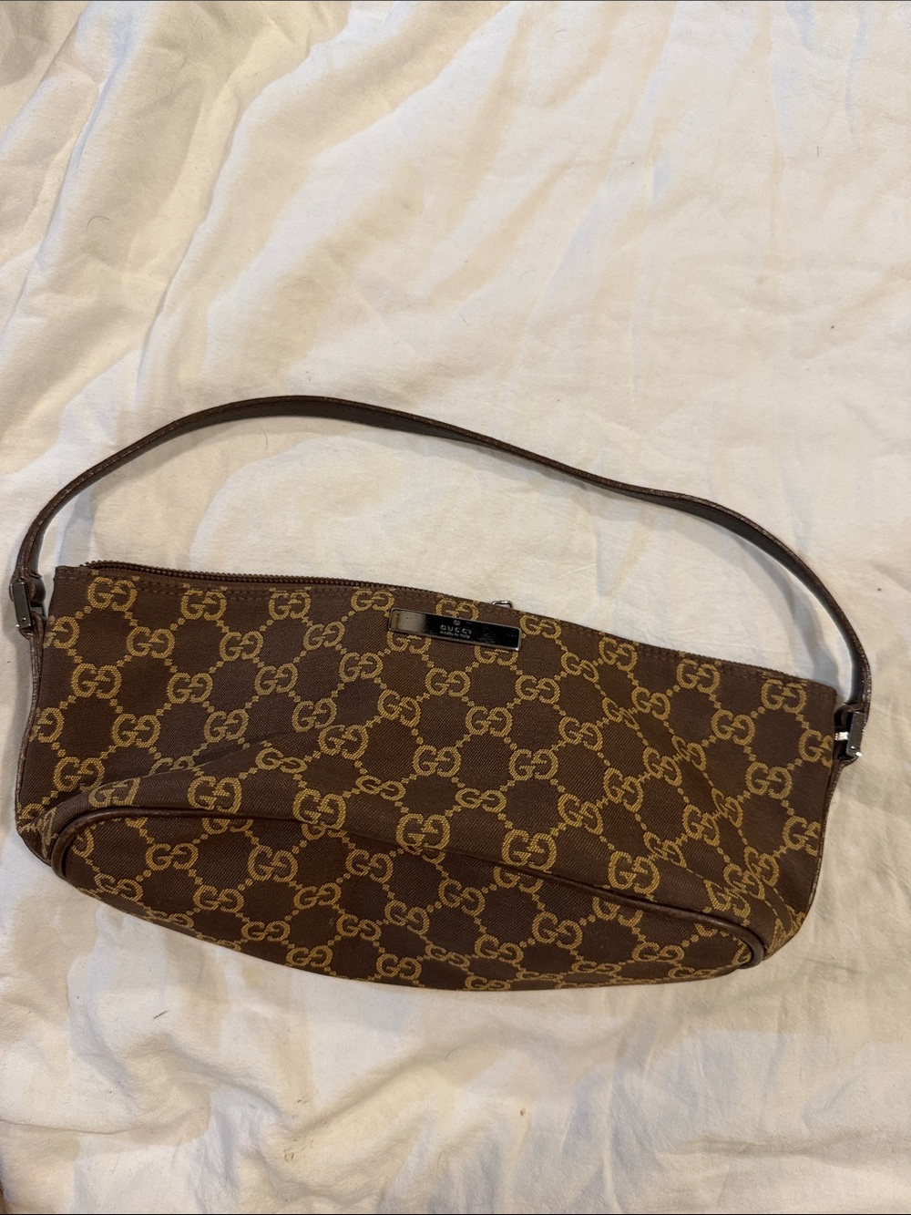Gucci Brown GG Canvas Shoulder Bag